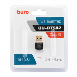 Адаптер USB Buro BU-BT502 BT5.0+EDR class 1.5 20м черный
