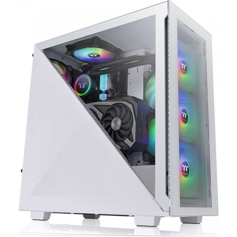 Корпус Thermaltake Divider 300 TG ARGB белый без БП ATX 3x120mm 3x140mm 2xUSB3.0 audio bott PSU Корпус Thermaltake Divider 300 TG ARGB белый без БП ATX 3x120mm 3x140mm 2xUSB3.0 audio bott PSU