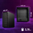 Корпус Оклик OCC-MD301 черный без БП ATX 6x120mm 2xUSB2.0 1xUSB3.0 audio bott PSU