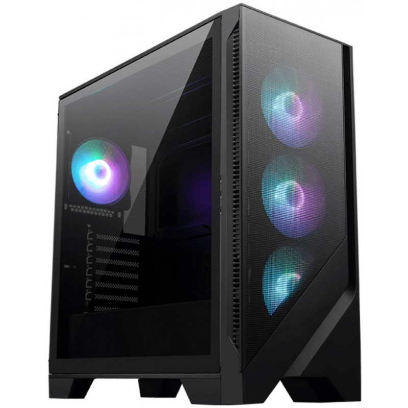 Корпус MSI MAG FORGE 320R черный без БП ATX 5x120mm 2xUSB3.1 audio bott PSU