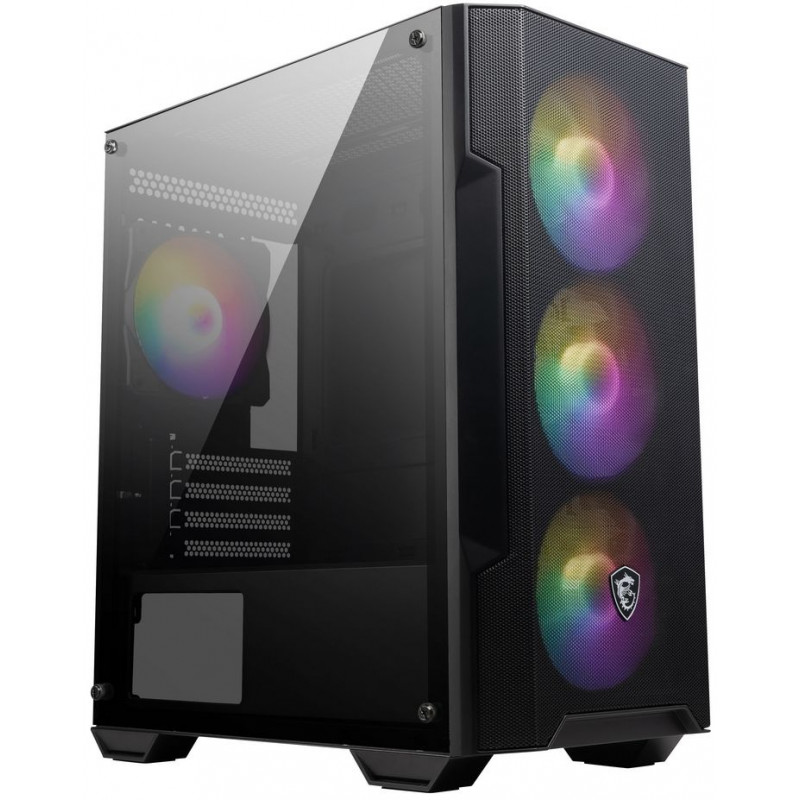 Корпус MSI MAG Forge M100A черный без БП mATX 2x120mm 2xUSB2.0 1xUSB3.0 audio bott PSU Корпус MSI MAG Forge M100A черный без БП mATX 2x120mm 2xUSB2.0 1xUSB3.0 audio bott PSU