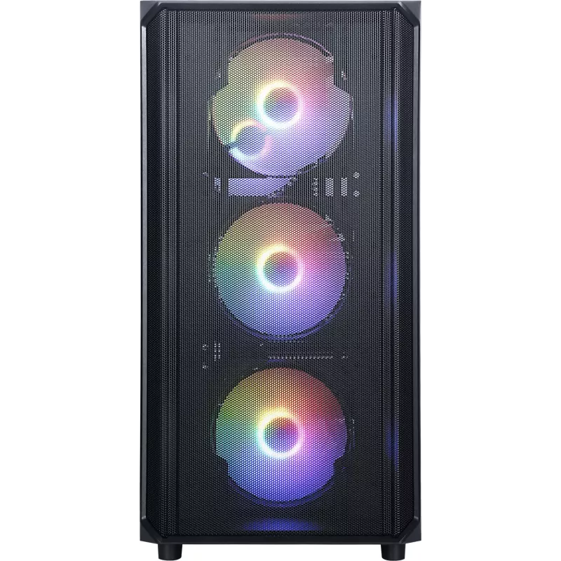 Корпус Accord 3602 черный без БП ATX 4x120mm 6x140mm 3x200mm 2xUSB3.0 audio bott PSU