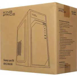 Корпус KingPrice KPCC-MN208 черный без БП mATX 1x80mm 2x120mm 2xUSB2.0 audio