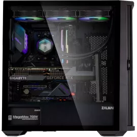Корпус Zalman Z10 черный без БП ATX 10x120mm 2x140mm 2xUSB3.0 audio bott PSU