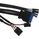 Корпус Azza COVE черный без БП ATX 6x120mm 2x140mm 1xUSB2.0 1xUSB3.0 audio bott PSU