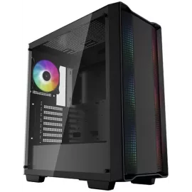 Корпус Deepcool CC560 ARGB черный без БП ATX 2x120mm 4x140mm 1xUSB2.0 1xUSB3.0 audio bott PSU