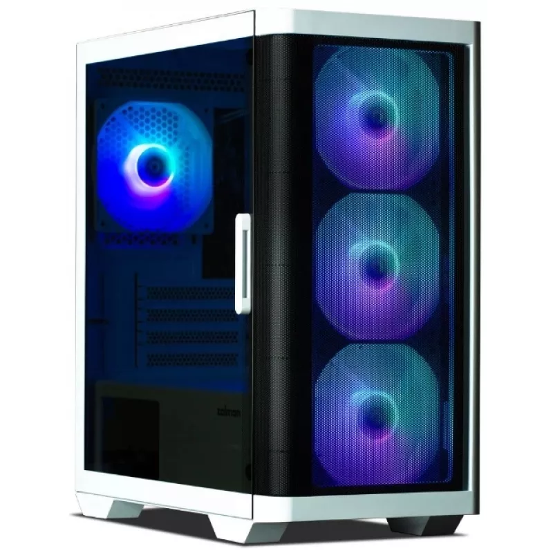 Корпус Zalman M4 белый без БП mATX 4x120mm 2x140mm 1xUSB2.0 2xUSB3.0 audio bott PSU