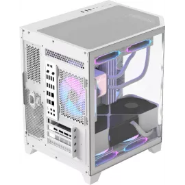 Корпус Formula Crystal Z6M Floe белый без БП mATX 4x120mm 2xUSB3.0 audio bott PSU