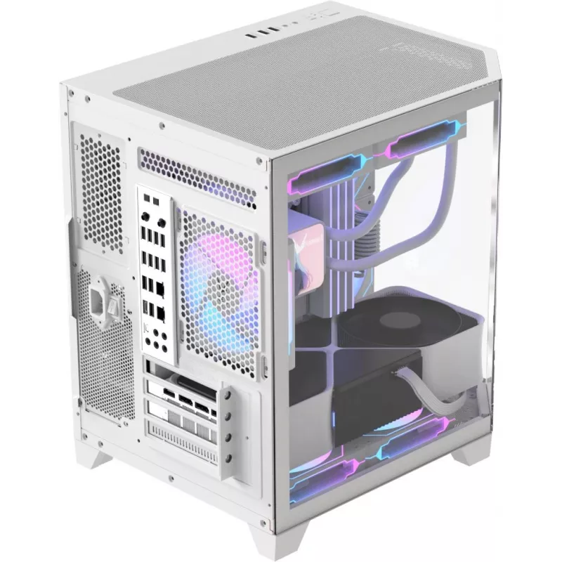 Корпус Formula Crystal Z6M Floe белый без БП mATX 4x120mm 2xUSB3.0 audio bott PSU