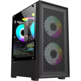 Корпус Accord ACC-1902 черный без БП mATX 7x120mm 2xUSB2.0 1xUSB3.0 audio bott PSU