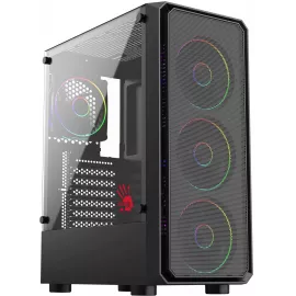 Корпус Bloody CC-126 черный без БП ATX 8x120mm 2xUSB2.0 1xUSB3.0 audio bott PSU