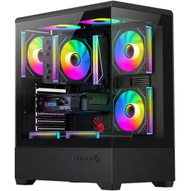 Корпус Bloody CC-127 черный без БП E-ATX 7x120mm 1xUSB2.0 2xUSB3.0 audio bott PSU