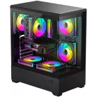 Корпус Bloody CC-127 черный без БП E-ATX 7x120mm 1xUSB2.0 2xUSB3.0 audio bott PSU