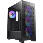 Корпус Azza AEROHEX черный без БП ATX 6x120mm 2x140mm 1xUSB2.0 1xUSB3.0 audio bott PSU
