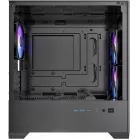 Корпус Azza AEROHEX-M черный без БП mATX 8x120mm 2x140mm 1xUSB2.0 2xUSB3.0 audio bott PSU
