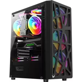 Корпус Formula Mana AR V2 черный без БП ATX 4x120mm 2xUSB2.0 1xUSB3.0 audio bott PSU