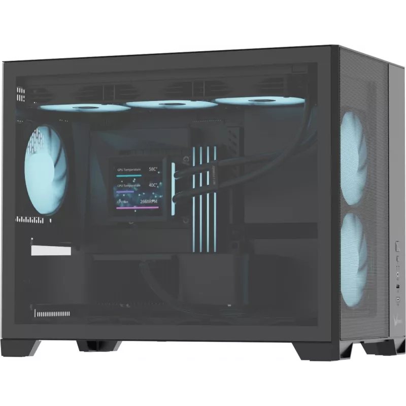 Корпус Formula Air Mesh G6 Plus AR черный без БП mATX 9x120mm 1xUSB3.0 audio