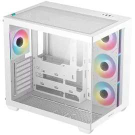 Корпус Deepcool CG530 4F белый без БП ATX 6x120mm 4x140mm 1xUSB3.0 audio bott PSU