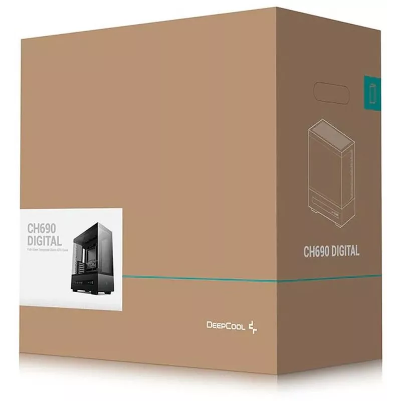 Корпус Deepcool CH690 Digital черный без БП ATX 10x120mm 10x140mm 2xUSB3.0 audio bott PSU