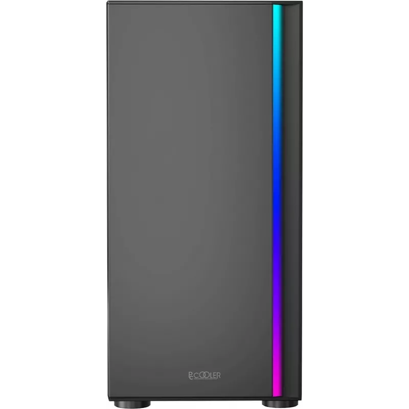 Корпус PcCooler LM300 Argb черный без БП ATX 8x120mm 2x140mm 1xUSB3.0 audio bott PSU