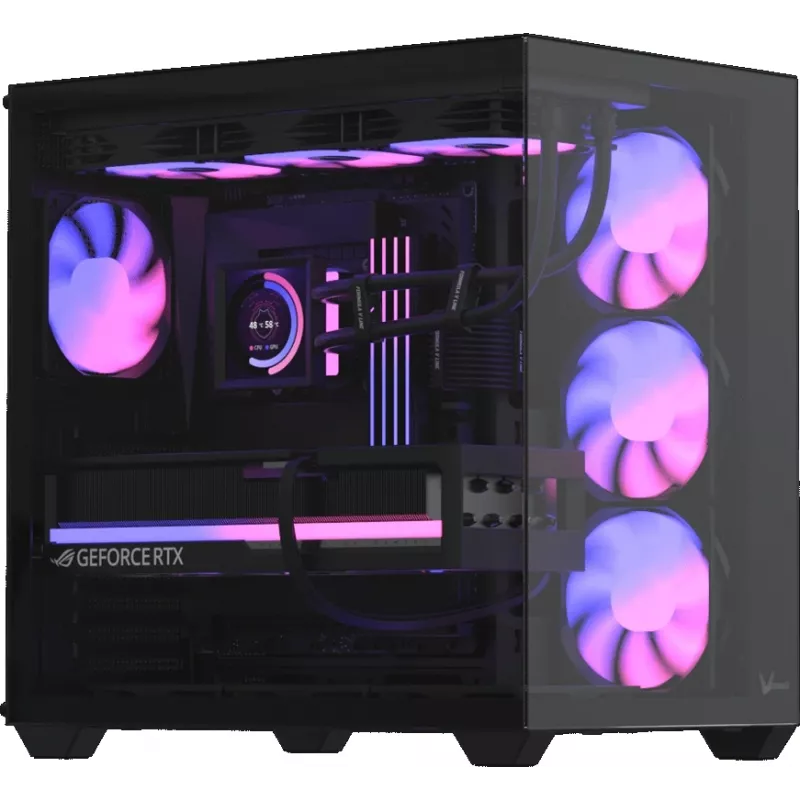 Корпус Formula Crystal Z2 Plus AR V2 черный без БП E-ATX 6x120mm 3x140mm 1xUSB2.0 1xUSB3.0 audio bott PSU