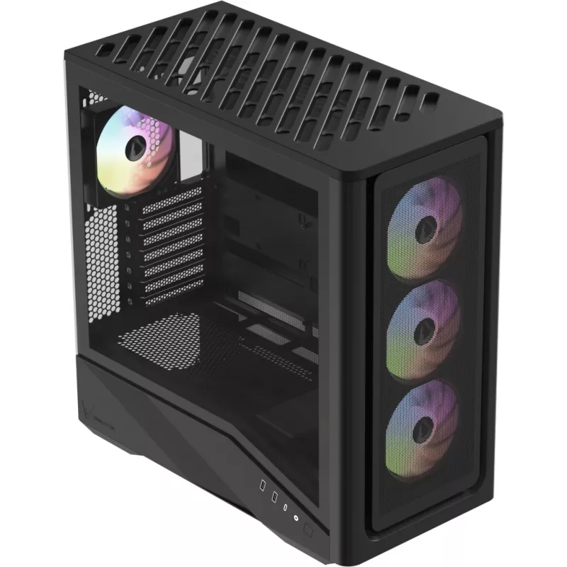 Корпус Formula Air Power G9 Duo PA черный без БП ATX 12x120mm 3x140mm 2xUSB3.0 audio bott PSU