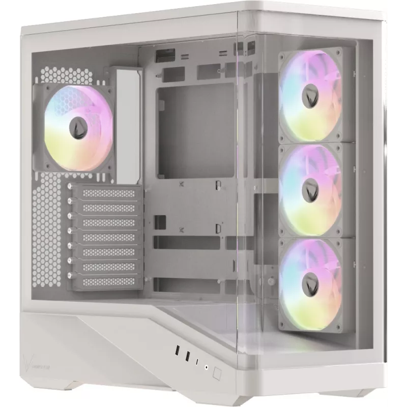 Корпус Formula Crystal U9 PA белый без БП ATX 9x120mm 3x140mm 2xUSB3.0 audio bott PSU