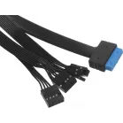 Корпус Accord ACC-ZA11B черный без БП ATX 10x120mm 1xUSB2.0 2xUSB3.0 audio bott PSU
