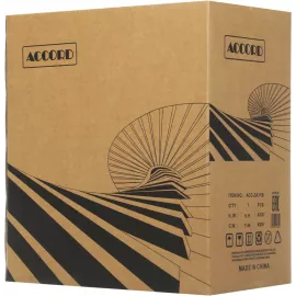Корпус Accord ACC-ZA11B черный без БП ATX 10x120mm 1xUSB2.0 2xUSB3.0 audio bott PSU