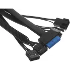 Корпус Accord ACC-ZA11B AR черный без БП ATX 3x120mm 1xUSB2.0 2xUSB3.0 audio bott PSU
