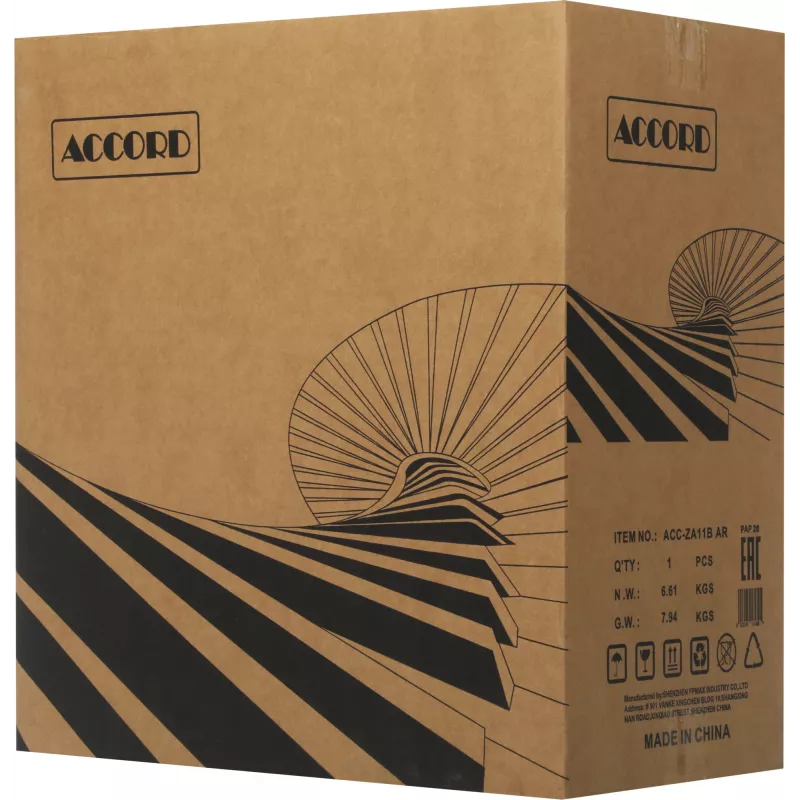 Корпус Accord ACC-ZA11B AR черный без БП ATX 3x120mm 1xUSB2.0 2xUSB3.0 audio bott PSU
