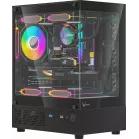 Корпус Formula Crystal Z1CM Plus AR черный без БП mATX 2x120mm 1xUSB3.0 audio bott PSU