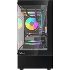 Корпус Formula Crystal Z1CM Plus AR черный без БП mATX 2x120mm 1xUSB3.0 audio bott PSU