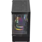 Корпус Formula Crystal Z1CM Plus AR черный без БП mATX 2x120mm 1xUSB3.0 audio bott PSU