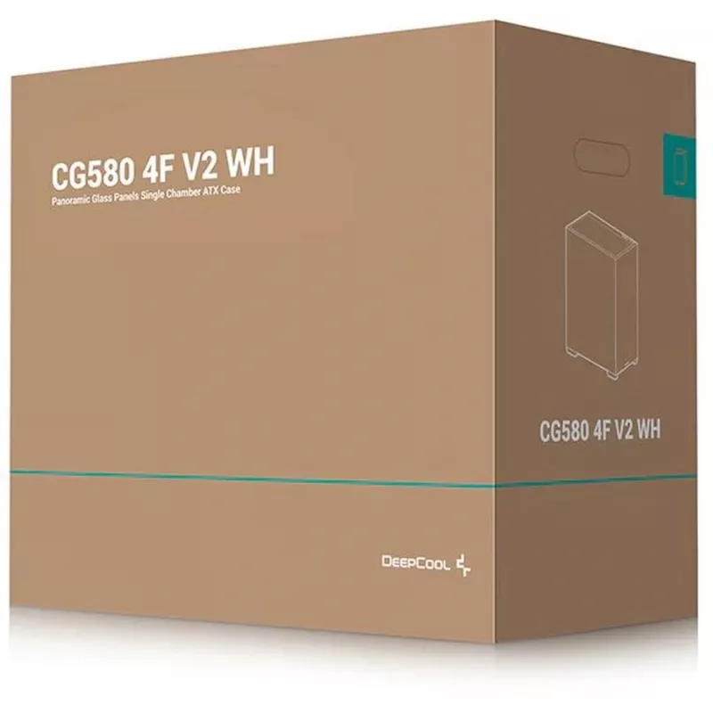 Корпус Deepcool CG580 4F V2 WH белый без БП ATX 6x120mm 4x140mm 2xUSB3.0 audio bott PSU