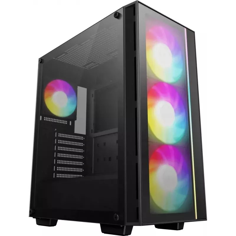 Корпус Deepcool Matrexx 55 V4 C черный без БП ATX 4x120mm 2x140mm 1xUSB3.0 audio bott PSU