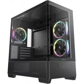 Корпус Deepcool CG380U 3F черный без БП mATX 6x120mm 3x140mm 2xUSB3.0 audio bott PSU