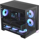 Корпус Formula Crystal Z4M Plus черный без БП mATX 2x120mm 1xUSB2.0 1xUSB3.0 audio bott PSU