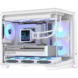 Корпус Formula Crystal Z4M белый без БП mATX 9x120mm 1xUSB3.0 audio bott PSU
