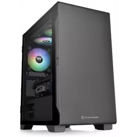 Корпус Thermaltake S100 TG черный без БП mATX 5x120mm 4x140mm 1x200mm 1xUSB3.0 1xUSB3.1 audio bott PSU