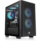 Корпус Thermaltake Versa H16 TG ARGB черный без БП mATX 11x120mm 7x140mm 2xUSB3.0 audio bott PSU