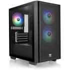 Корпус Thermaltake Versa H16 TG ARGB черный без БП mATX 11x120mm 7x140mm 2xUSB3.0 audio bott PSU