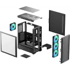 Корпус Deepcool CC550 4F черный без БП ATX 4x120mm 5x140mm 1xUSB2.0 1xUSB3.0 audio bott PSU
