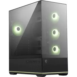 Корпус MSI MAG Pano M110R черный без БП mATX 8x120mm 2x140mm 1xUSB3.0 audio AirDuct bott PSU