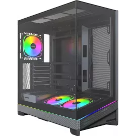Корпус Montech Sky 3 черный без БП ATX 5x120mm 5x140mm 2xUSB3.0 audio bott PSU
