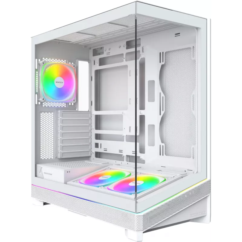 Корпус Montech SKY 3 белый без БП ATX 8x120mm 5x140mm 2xUSB3.0 audio bott PSU