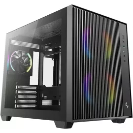 Корпус Deepcool CG330 Mesh 3F черный без БП mATX 10x120mm 5x140mm 1xUSB2.0 1xUSB3.0 audio bott PSU