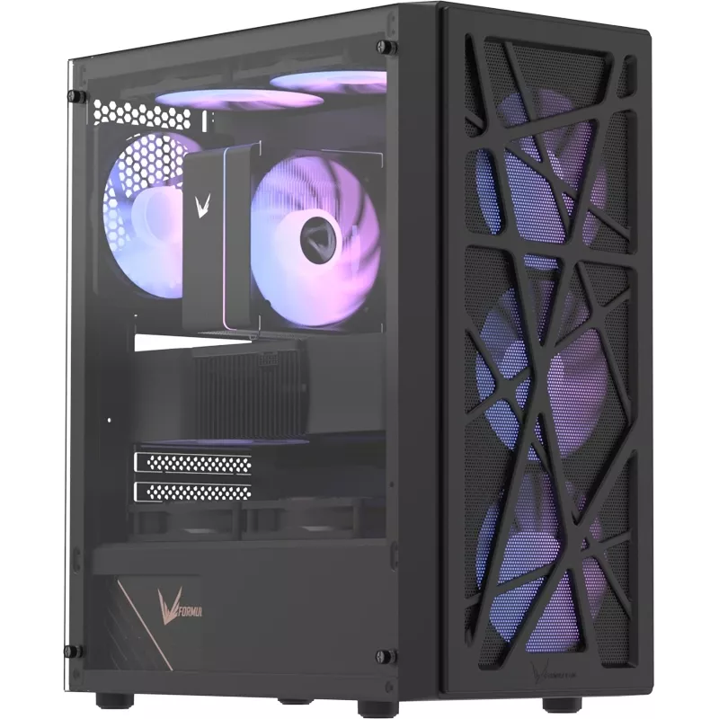 Корпус Formula Mana V2 черный без БП ATX 9x120mm 1x140mm 1xUSB2.0 1xUSB3.0 bott PSU