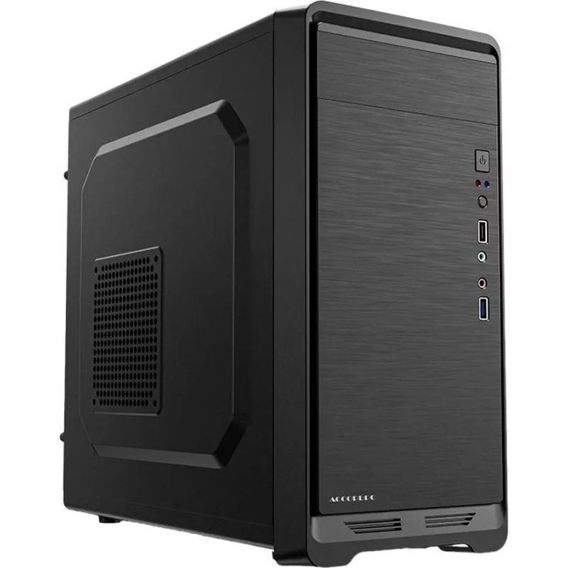 Корпус Accord ACC-811 черный без БП mATX 1x80mm 3x120mm 1xUSB2.0 1xUSB3.0 audio bott PSU