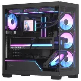 Корпус Formula Crystal Z8G Floe черный без БП ATX 3x120mm 3x140mm 2xUSB3.0 audio bott PSU